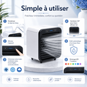 MistCool – Mini Climatiseur Portable USB avec Brumisation et Humidification